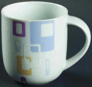 Royal Worcester Jamie Oliver Retro Mug, Fine China Dinnerware   Multicolor Geome