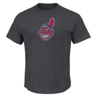 MLB Mens Cleveland Indians Crew Neck T Shirt   Grey (XXL)