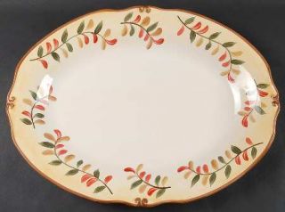 Better Homes and Gardens Tuscan Retreat 19 Oval Serving Platter, Fine China Din