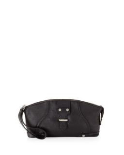 Jordan Leather Clutch Bag, Black