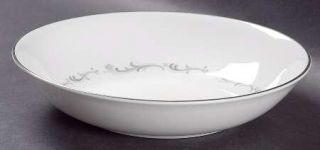 Royal Doulton Coronet Coupe Cereal Bowl, Fine China Dinnerware   Gray Scroll On