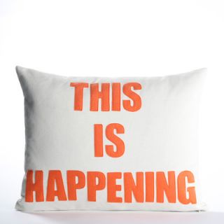 Alexandra Ferguson This Is Happening Pillow TIH 148 Color: Stone / Red