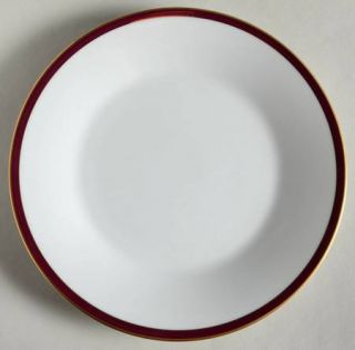 Noritake Royale Claret Salad Plate, Fine China Dinnerware   Maroon & Gold Bands,