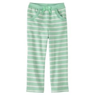 Genuine Kids from OshKosh Infant Toddler Girls Stripe Lounge Pant   Green 2T