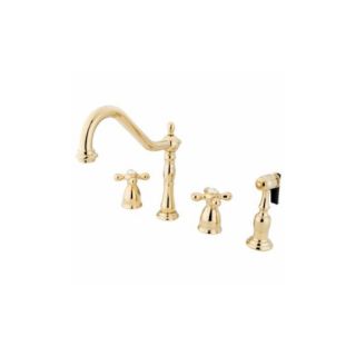 Elements of Design EB1792AXBS Universal Two Handle Kitchen Faucet With Spray