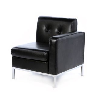 Castleton Home Right Facing Club Chair CX1124 Color: Black