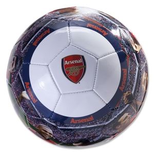 hidden Arsenal Player Photo Soccer Ball