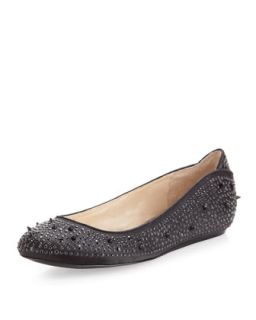 Jolie Studded Ballet Flat, Black