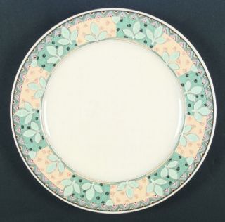 Mikasa Country Suite Dinner Plate, Fine China Dinnerware   Intaglio,Green,Brown&