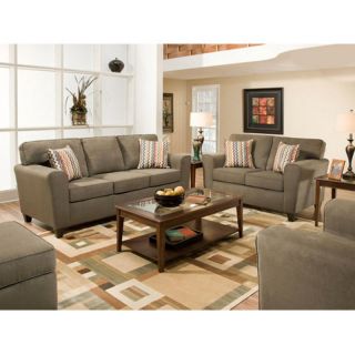 American Furniture Temperance Sofa Set   Smoke Multicolor   AMEC132