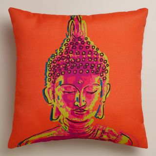 Buddha Outdoor Throw Pillow   World Market