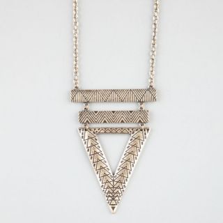 Bar Triangle Tribal Pendant Gold One Size For Women 239612621