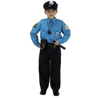 Jr. Police Officer Suit Child Costume