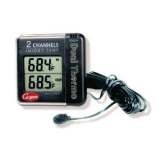 Cooper Instrument Digital Wall Thermometer w/ 10 ft Sensor Cord